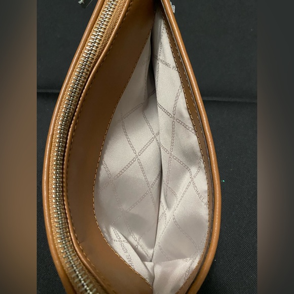 Michael Kors Large Rainbow Embellished Logo Canvas Pouch. - Picture 5 of 11